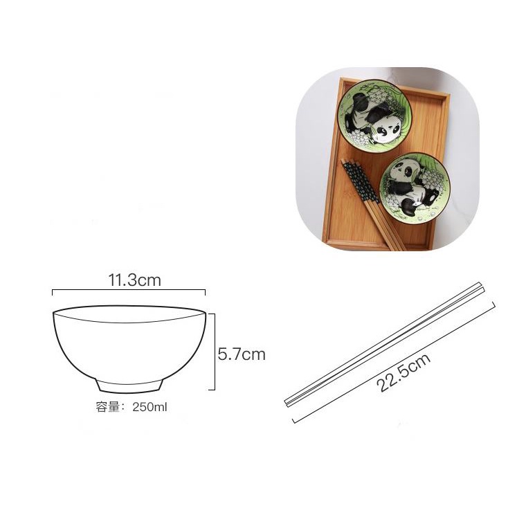 Ceramic Bowl Set / Alat Makan Mangkok Sup Keramik Sumpit Hampers Kado Bingkisan Parcel Souvenir Gift Box