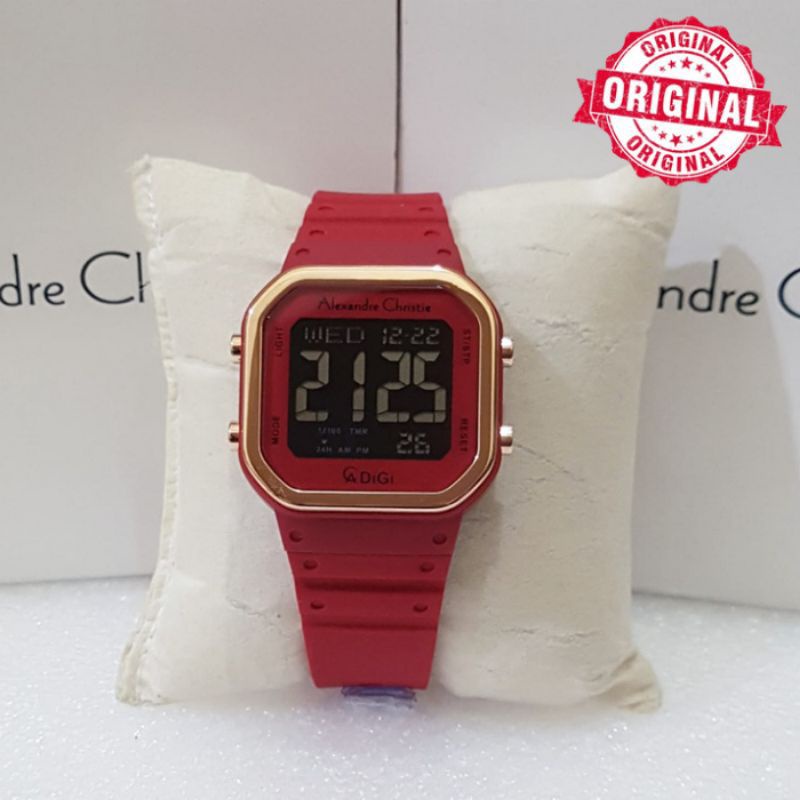 Jam Tangan Wanita Alexandre Christie 9347 Merah Rosegold Alexander Christie Ac 9347