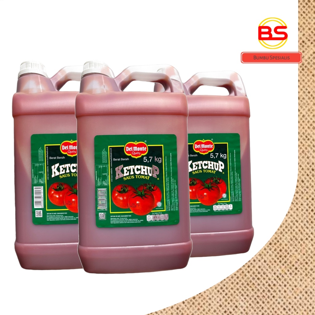 Delmonte Tomato Drigen / Saus Tomat / Tomato Sauce / Saos Tomat Del Monte 5,7 kg