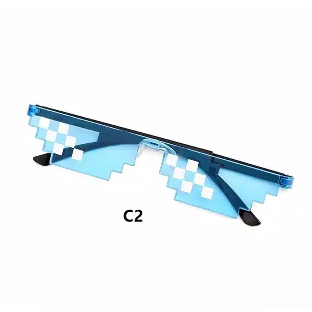 ♥TMALL88♥ Kacamata 6 Design Mosaic Kacamata Hitam Wanita/Pria Small B12