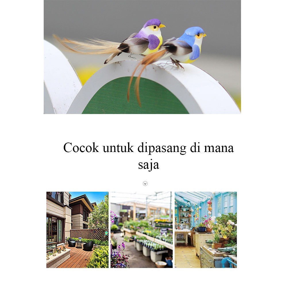 Ornamen Burung Imitasi untuk Dekorasi Rumah dan Taman