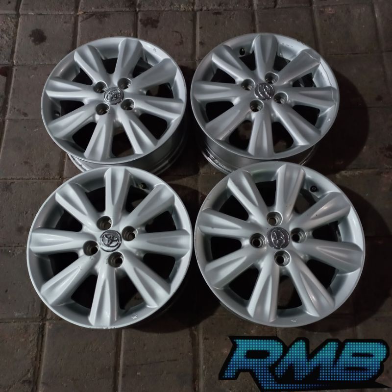 VELG MOBIL BEKAS STD YARIS RING 15 COCOK BUAT VIOS AGYA CALYA TWINCAM SOLUNA SIGRA