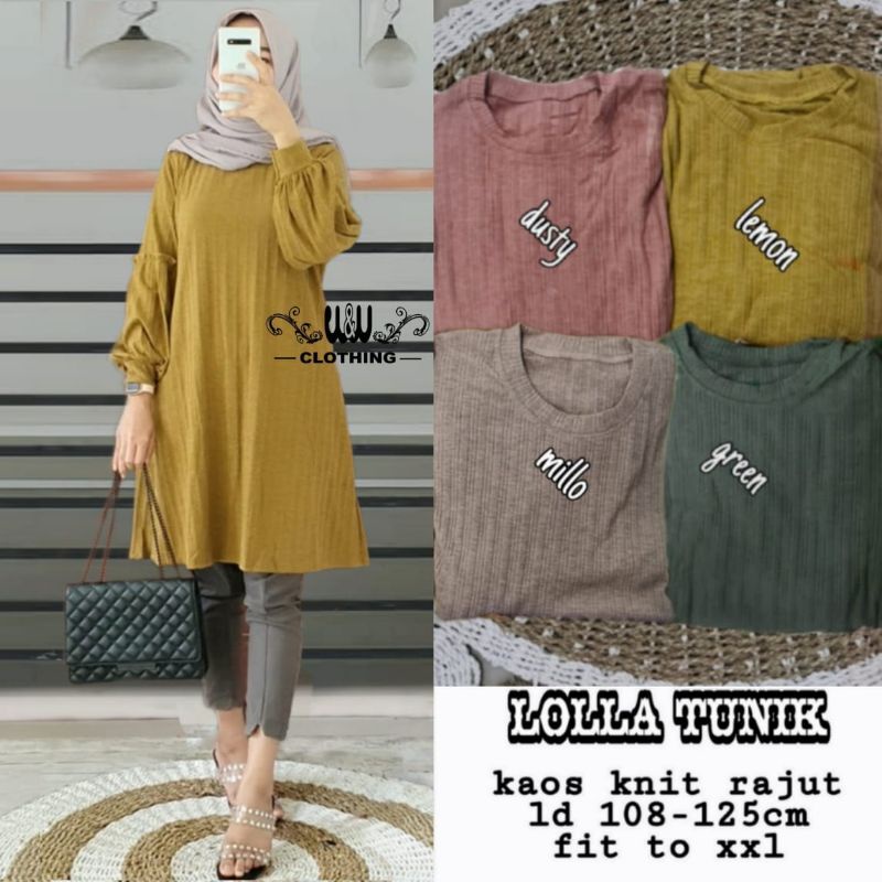 LOLLA TUNIK ORIGINAL BY W&W CLOTHING (100% ORI REAL PICT BY W%W CLOTHING)