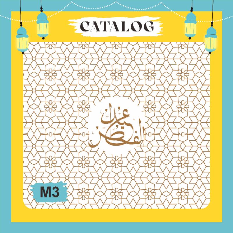 (20 pcs)Eid Series Wrapping Paper / Kertas packing Dorslag Motif Idul Fitri / kertas Hampers kado bungkus baju