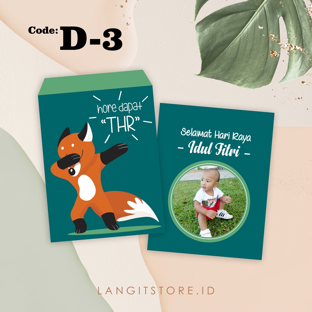 D-3 AMPLOP LEBARAN / AMPLOP FOTO / AMPLOP CUSTOM / AMPLOP UNIK / ANGPAO LEBARAN / AMPLOP LUCU