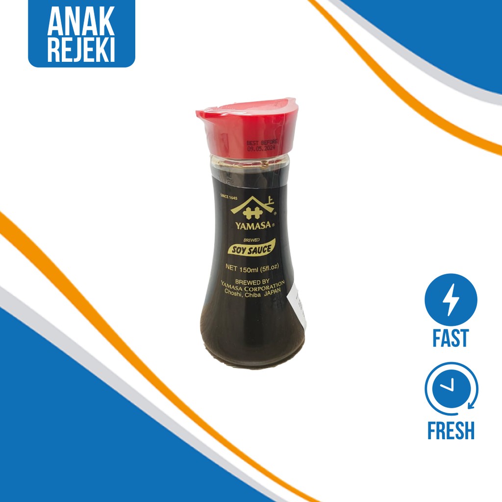 

Kecap Asin Yamasa Soy Sauce Premium 150ml - Shoyu Jepang Dispenser Asin