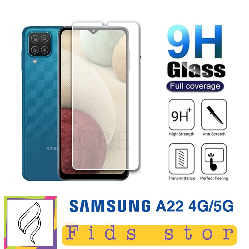 PROMO Tempered Glass SAMSUNG A22 4G/5G TG Layar FULL COVER Black Premium Screen Protector Anti Gores Kaca