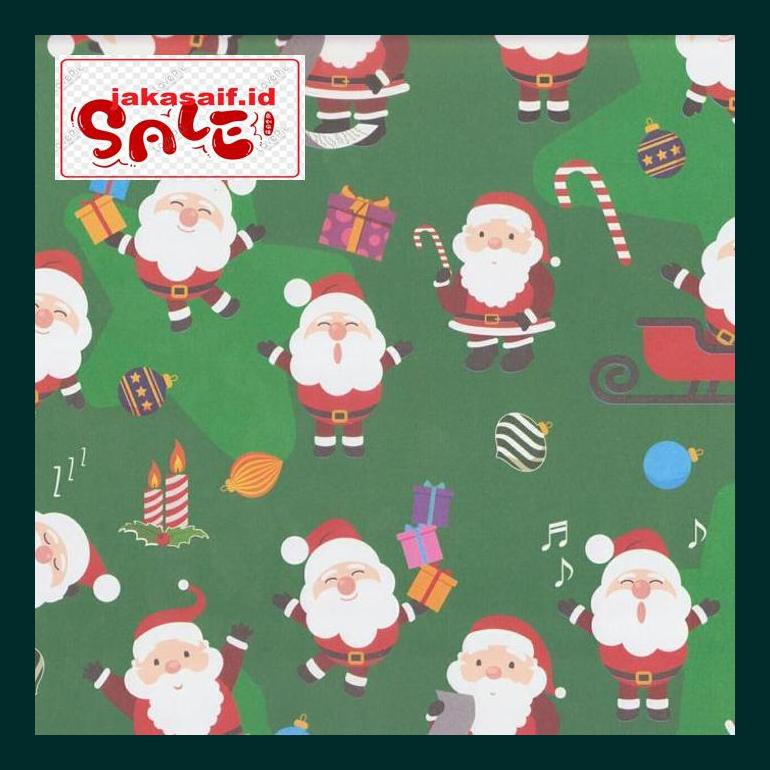 

Perlengkapan Natal -Ty- Kertas Kado Sansan Wawa Sw-217 "Christmas/Natal" 790Natt