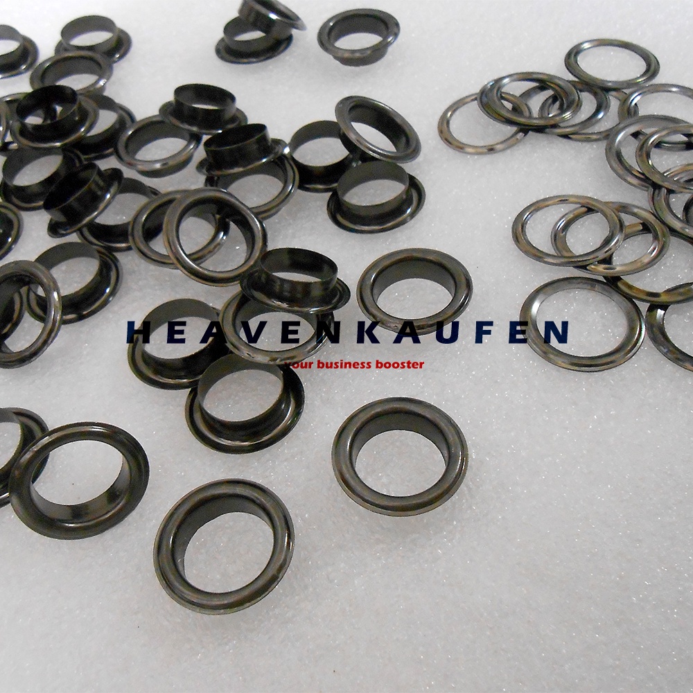 Eyelet Mata Ayam Mata Kambing Besar Diameter Lubang 17 mm Kode MK3024 Warna Hitam Black Nikel