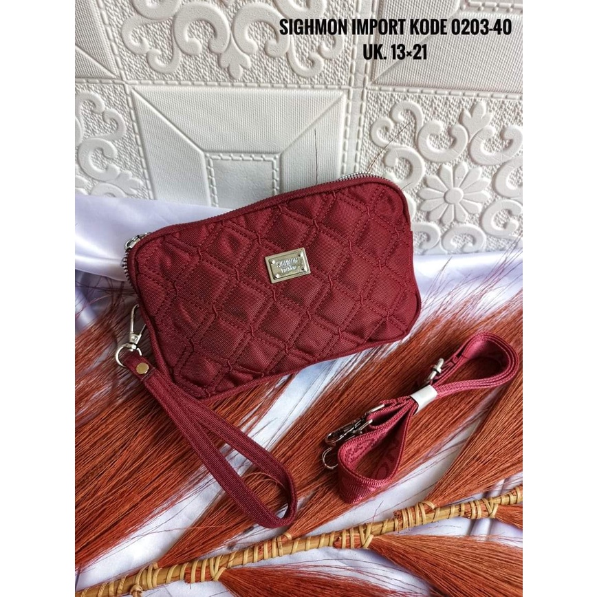 Tas selempang Sighmon 0203 bahan Kanvas Tebal. Tas Wanita Tas Slempang Wanita Tas Sighmon ORI Tas Sighmon Import TERBARU.!!!!