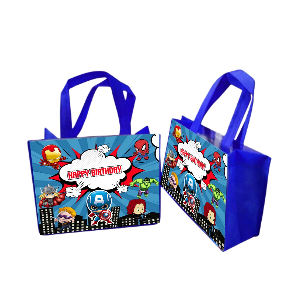 

TAS ULTAH ANAK READY STOCK CAPTAIN AMERICA, AVENGERS, BATMAN