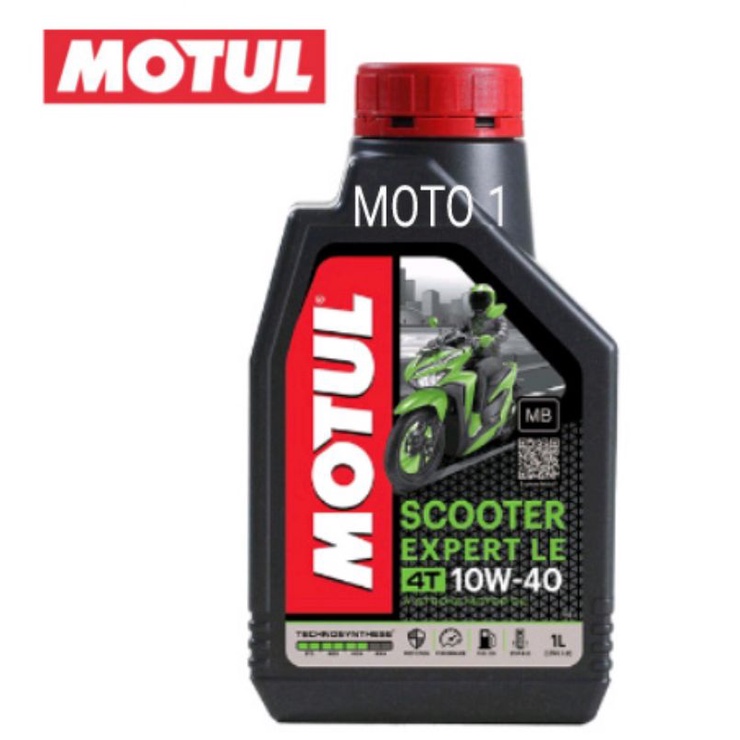 (Free Stiker) OLI MOTUL SCOOTER EXPERT LE - SAE 10W40 MB  0,8L - TECHNOSYNTHESE