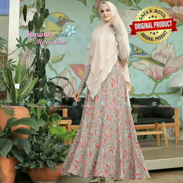 GAMIS SYARI MONALISA Original by HAWWA AIWA