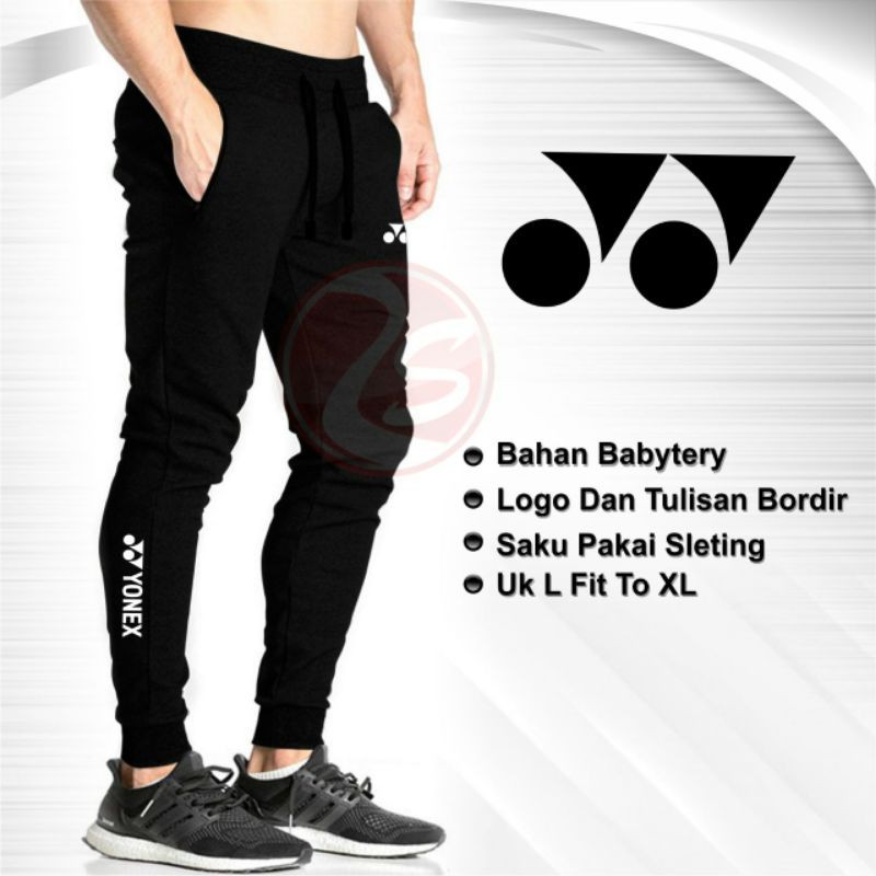 Jogger Badminton - Celana Panjang Bulutangkis - Joger Pria Bordir