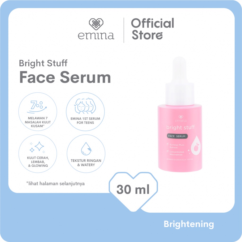 Emina Bright Stuff Face Serum - Serum Remaja Mencerahkan