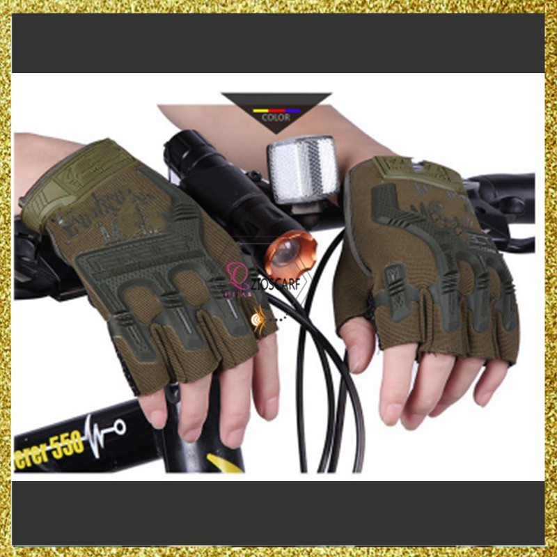 SARUNG TANGAN MOTOR SEPEDA TACTICAL SCOYCO TRAIL CROSS GYM FITNESS ARMY GLOVES MOTOR PRIA GL-HGF