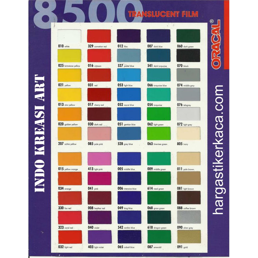

TERBARU STIKER ORACAL TRANSLUCENT ( 8500 ) MADE IN GERMANY