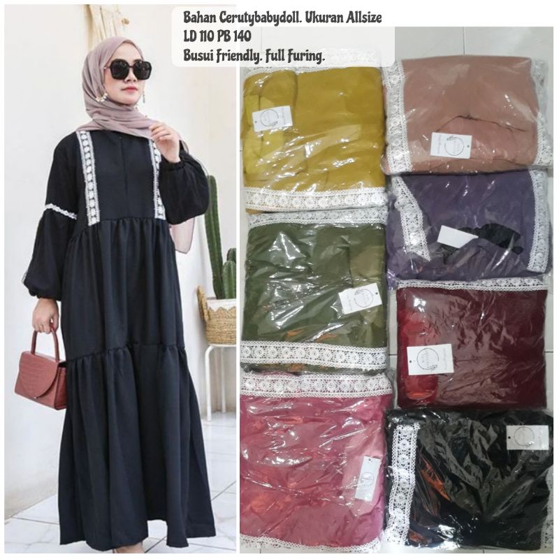 Gamis Ceruty Renda