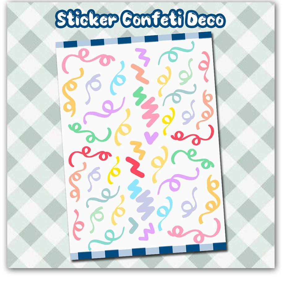 

【TGP】 Sticker Deco ( Confetti )