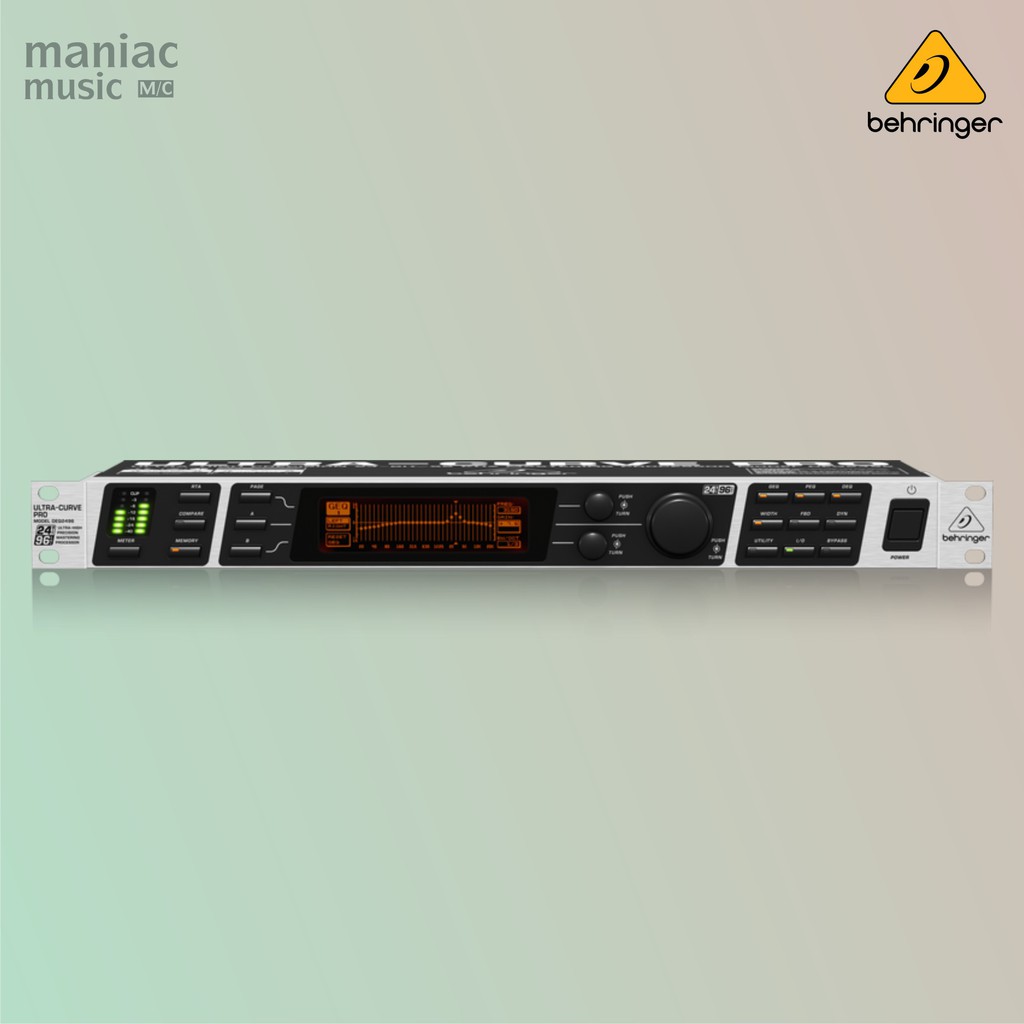 Behringer DEQ2496 - Audiophile Mastering Processor, Equalizer, Analyzer, Feedback Destroyer