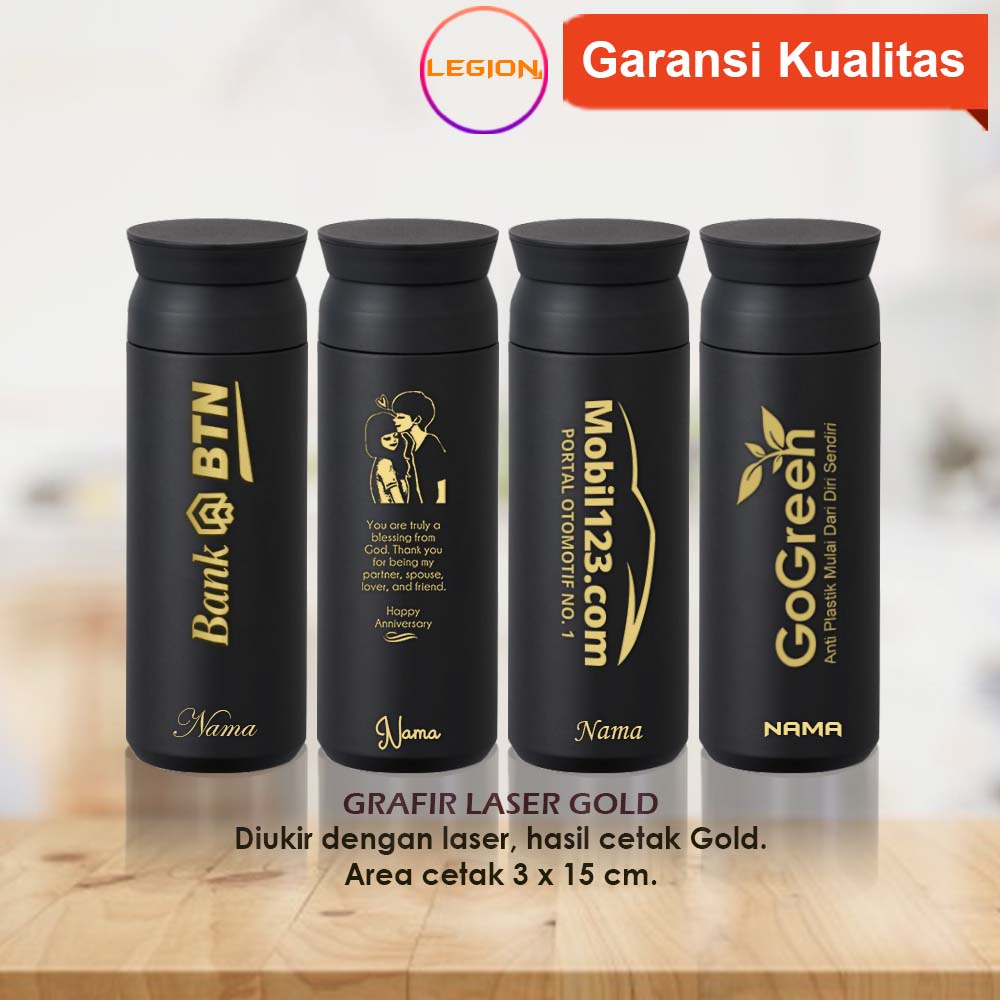 Jual Travel Tumbler Jepang Termos Botol Minum Tumbler Custom Laser Gold Stainless Tumbler