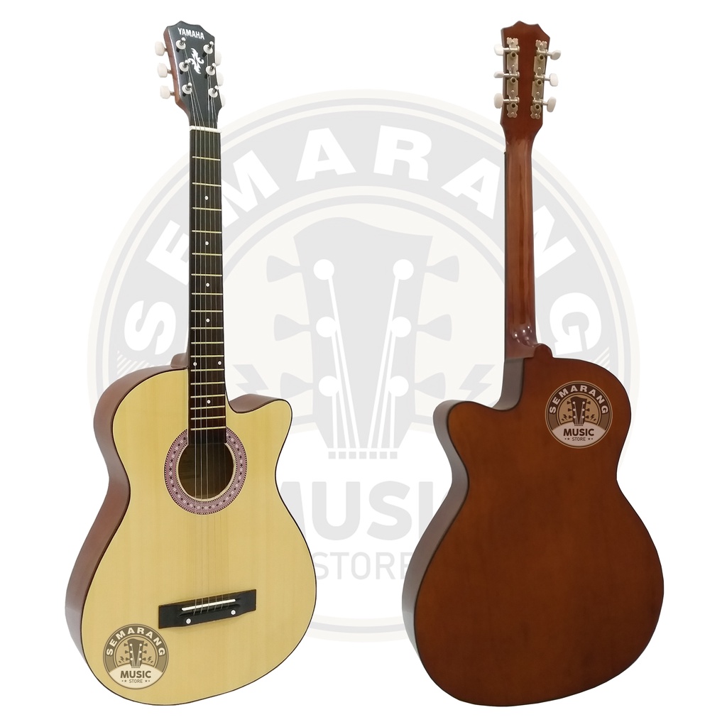 PROMO!!! Gitar Akustik Termurah Bonus Softcase Pick Senar Cadangan Packing Kayu &amp; Bubble Warp