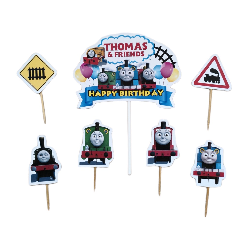 hiasan dekorasi kue cake topper ulang tahun karakter Thomas And Friends
