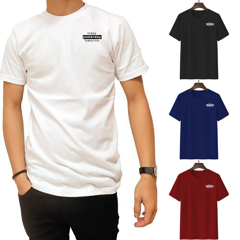 Kaos Distro Pria Cotton Combed 30s / Kaos Pria Lengan Pendek Cotton Combed 30s bee22