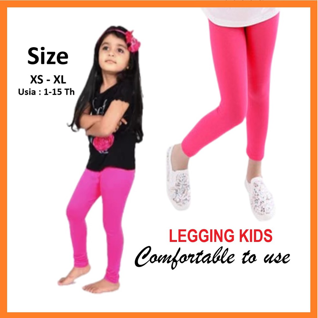 Celana Legging Anak Usia 1-15 Th / Leging Anak Panjang Legging Anak Perempuan Size Lengkap