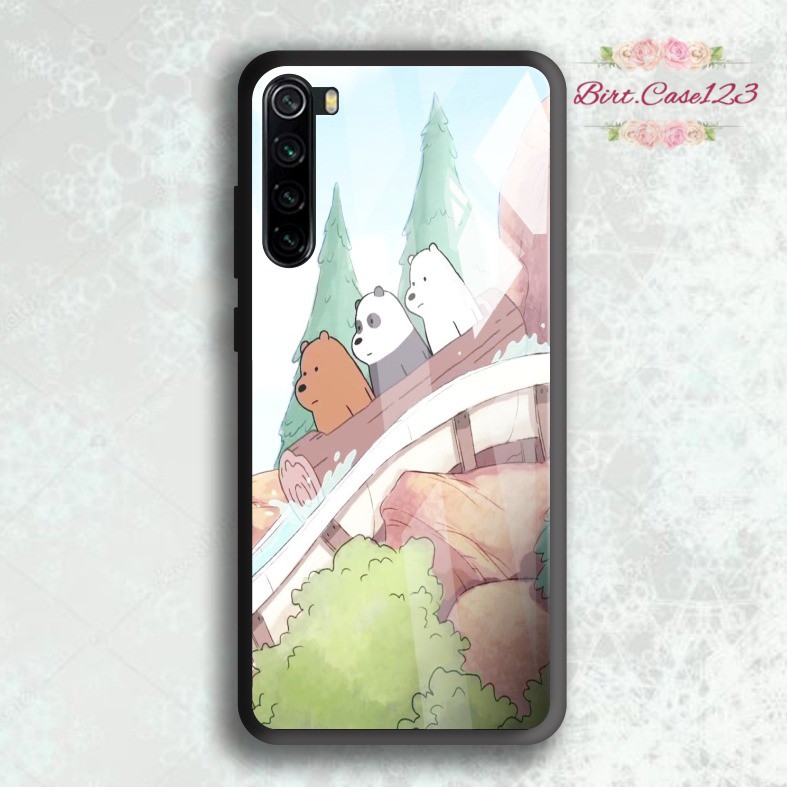 back case glass WE BARE BEARS oppo samsung vivo xiaomi realme iphone all type BC4076