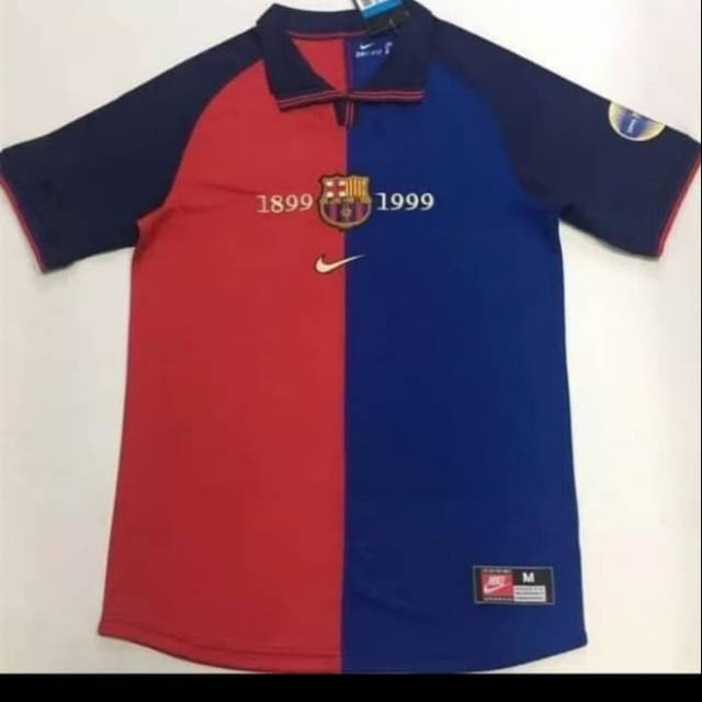 JERSEY RETRO BARCELONA HOME #1998-1999 GRADE ORI
