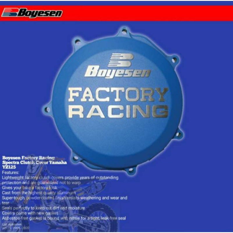 CLUTCH BOYESEN YAMAHA YZ125, COVER MESIN YZ125
