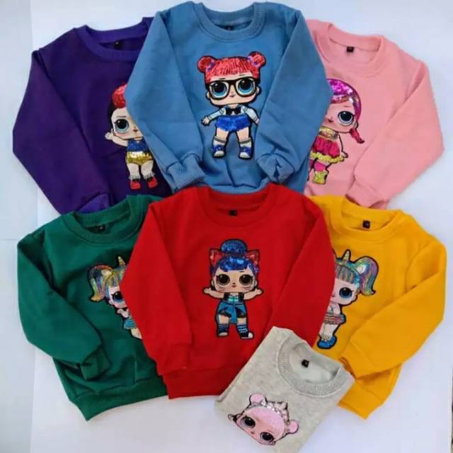 Sweater anak lol led bisa nyala 0-8 thun