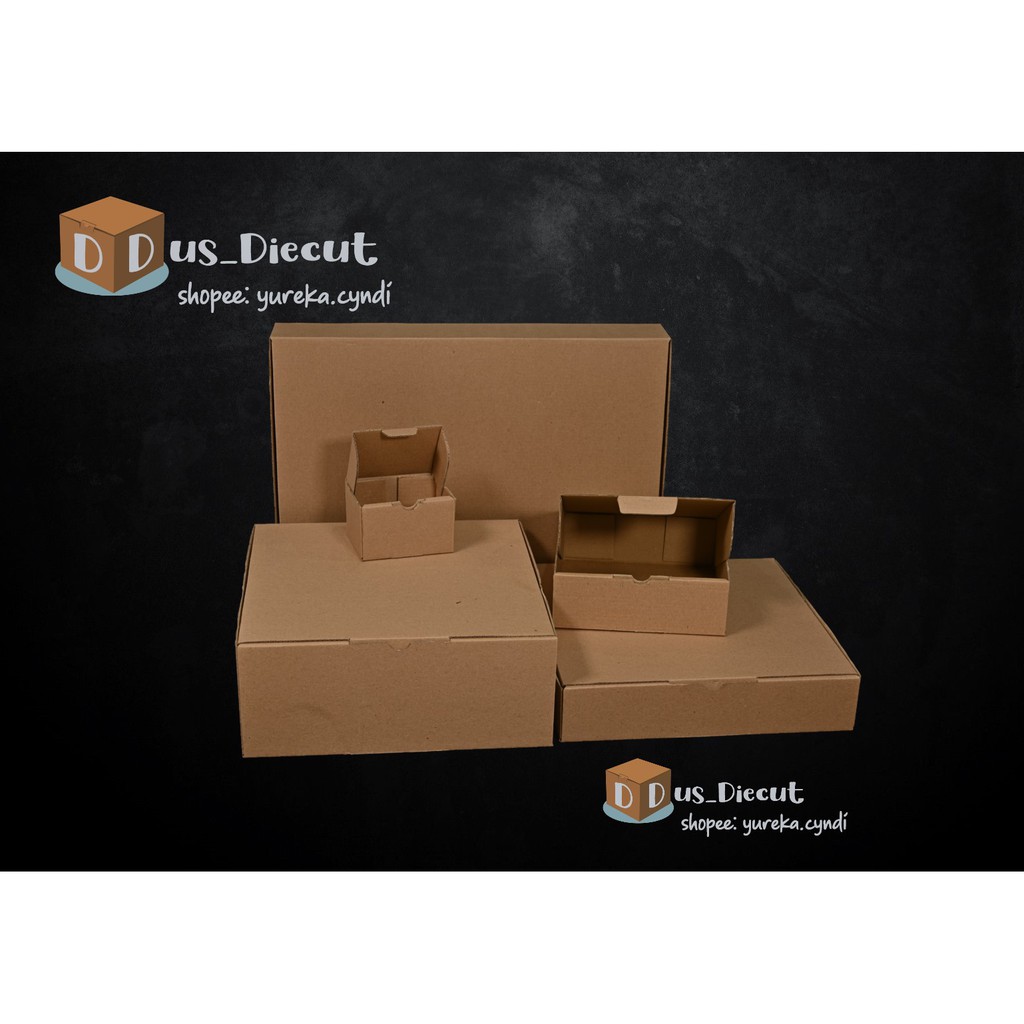 

Kardus die cut uk. 31x20x10 cm (model box pizza)