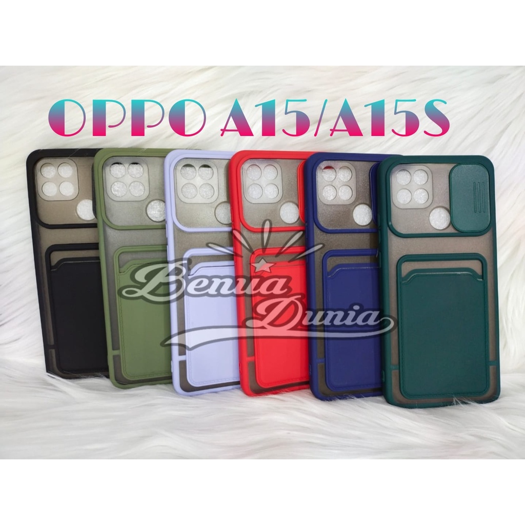 OPPO A5/A12/A11K -OPPO A3S/C1 -OPPO A15/A15S -CASE SLEDING PLUS SLOT CARD PELINDUNG KAMERA OPPO A5/A12/A11K -OPPO A3S/C1 -OPPO A15/A15S - BD