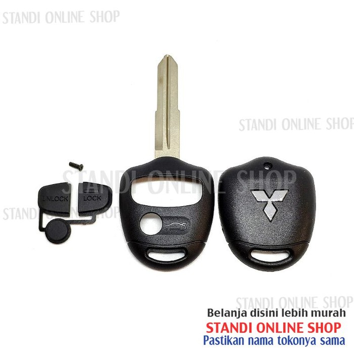 Casing Rumah Kunci Key Shell Mitsubishi Lancer 3 Tombol