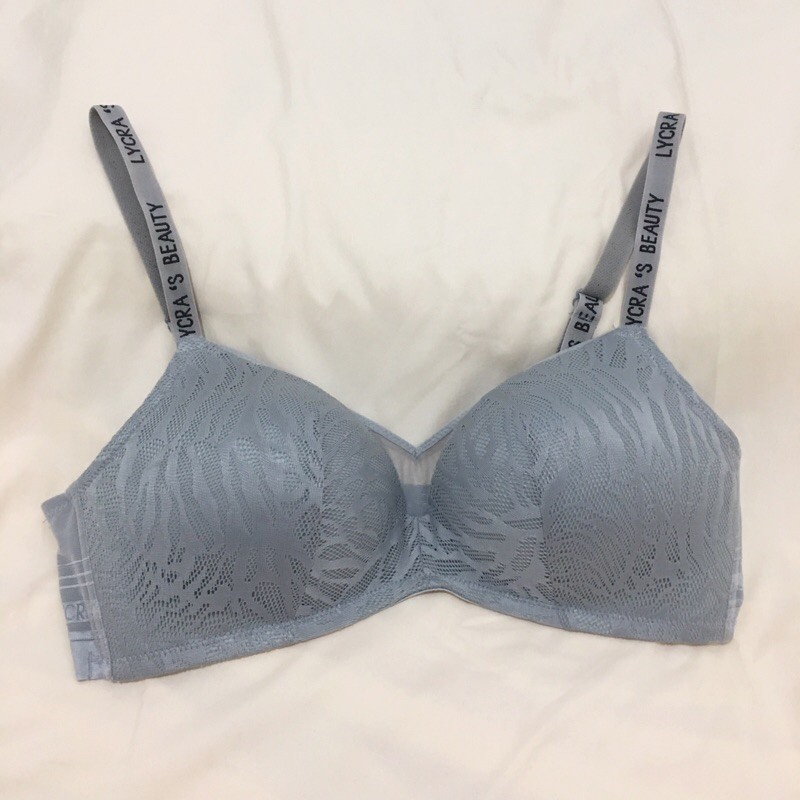 Bra Lycra / Lycra Beauty / Bra Skin Fit / Lace Bra (Wireless) - Grey (Croatia / Slovenia / Venice)