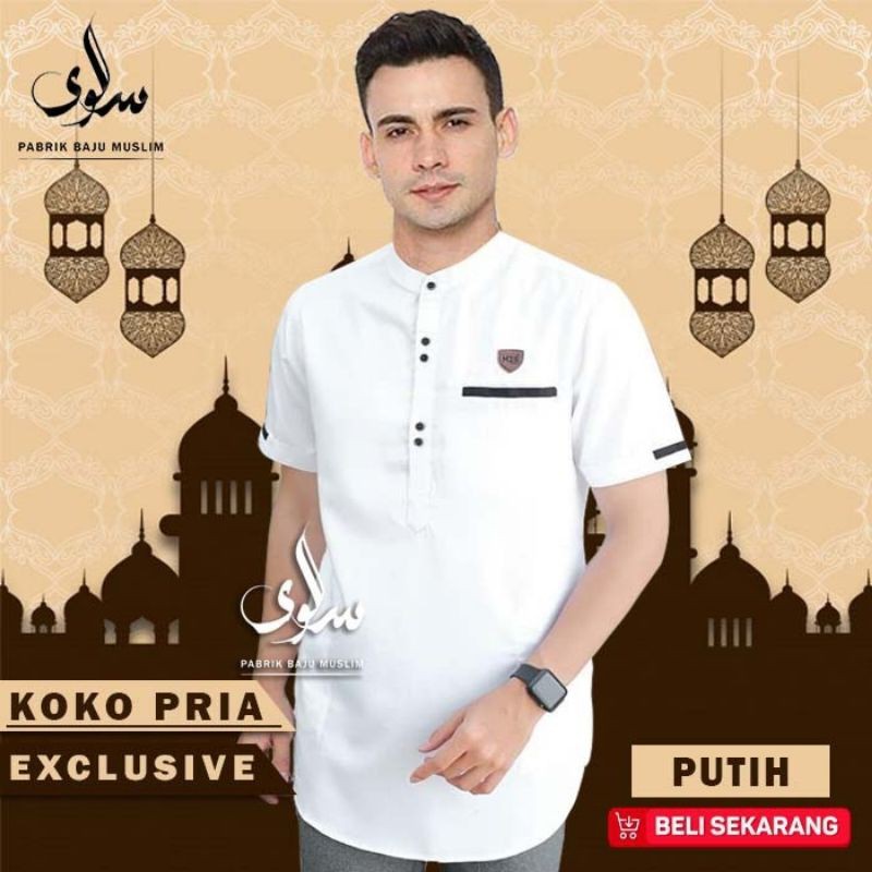 #BAYAR DITEMPAT*KOKO KURTA HANAFI MODERN TERBARU TERKINI MODERN M L XL XXL