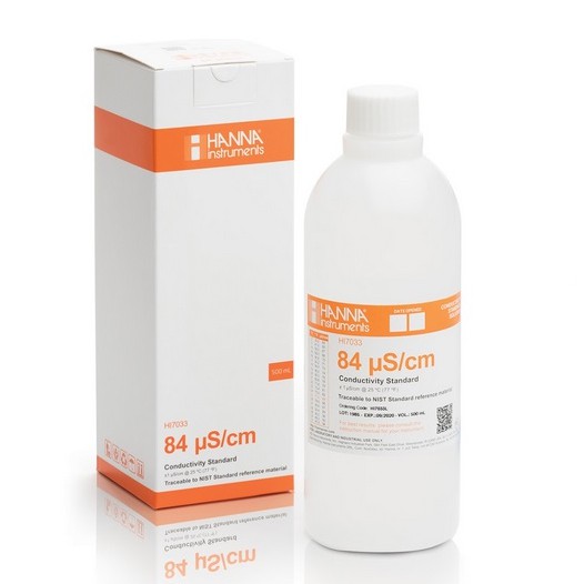 Hanna - HI7033L 84 µS/cm Conductivity Standard (500mL Bottle)