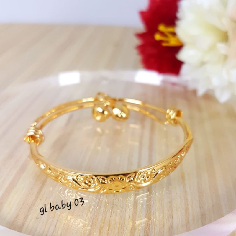 gelang anak (mulai baru lahir -10tahun)awet,tahan lama free size,