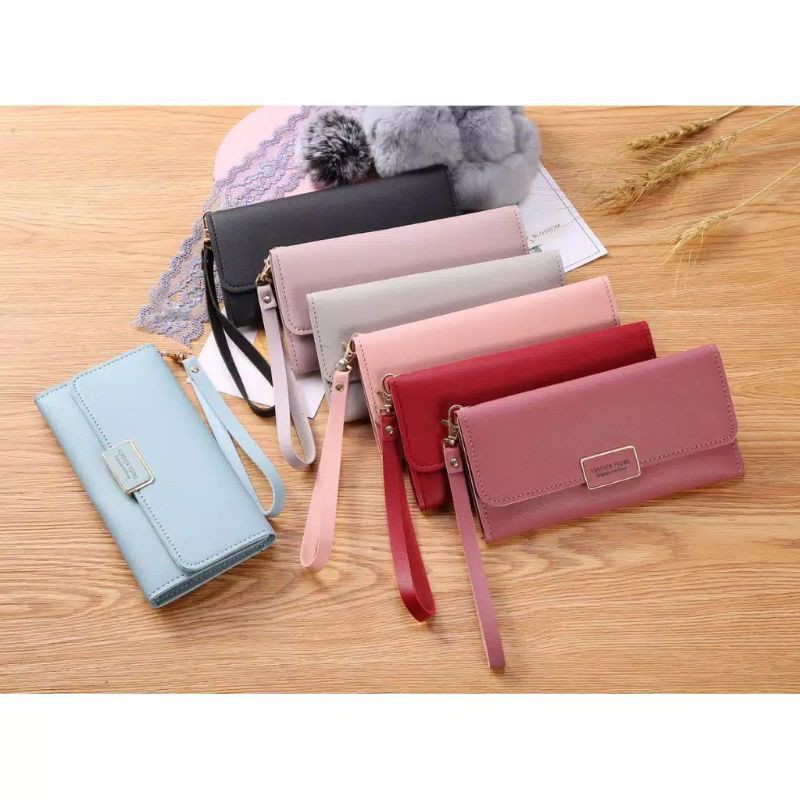 DOMPET PANJANG WANITA AK1006 DOMPET WANITA PANJANG IMPOR DENGAN TALI PENDEK