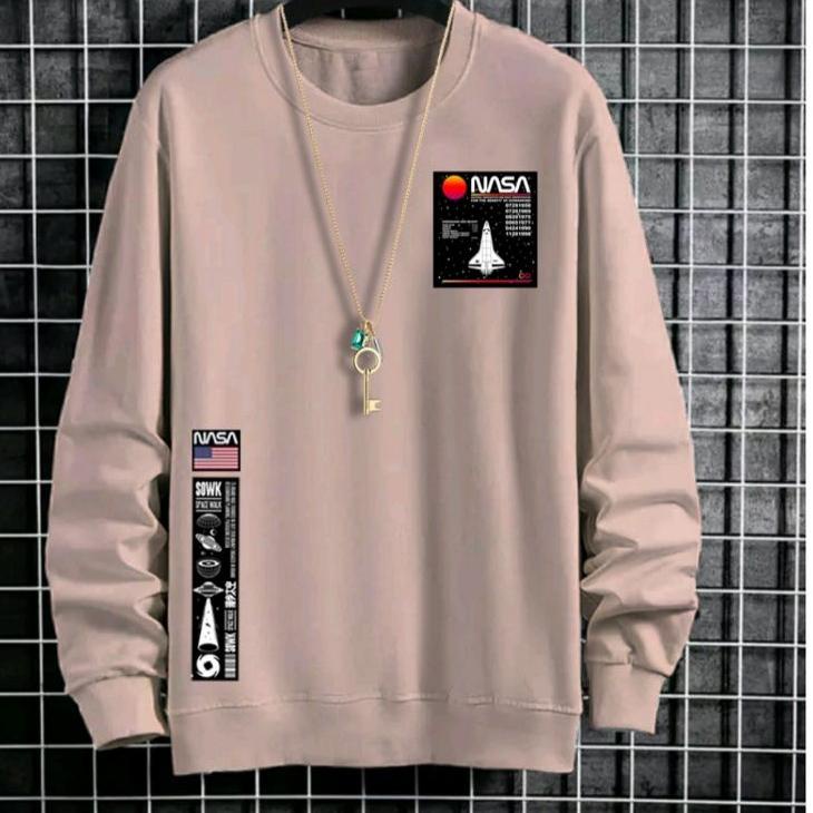 Murah Banget Sweater#crewnek/kaos/lengan panjang Nasa USA pria wanita