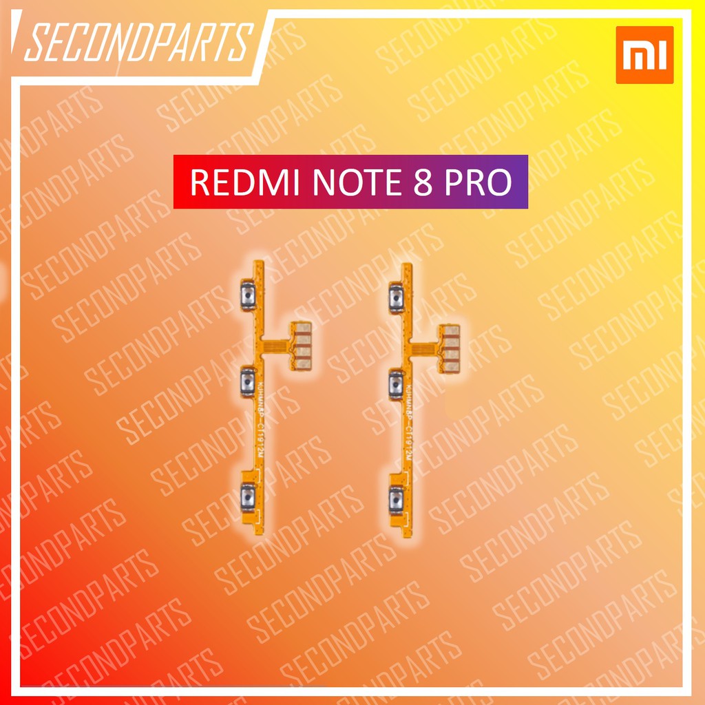 FLEXIBLE ON OFF TOMBOL POWER XIAOMI REDMI NOTE 8 PRO ORIGINAL