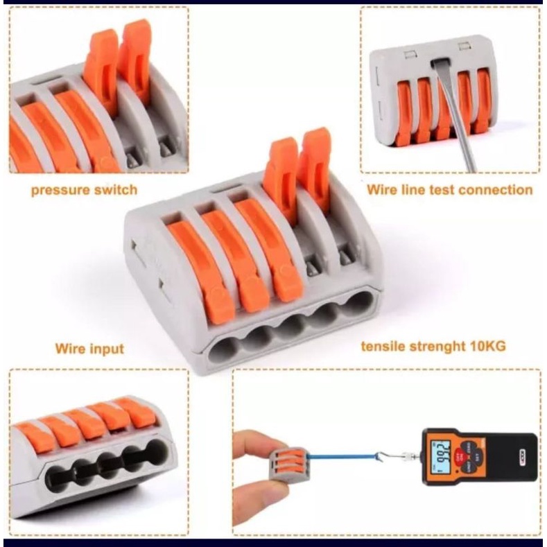 Konektor Kabel wago PCT-2/3/4/5/8 pin / Universal Wire Connector Terminal