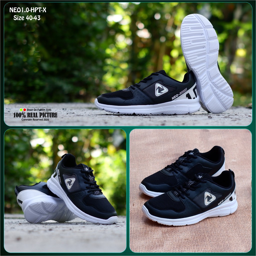 Sepatu pria dewasa original sneakers tali laki-laki cowok model sport LL16 - GETSPIRIT - DOMINATOR - VELOCITY - NEO01 - promo murah obral cod 39-44
