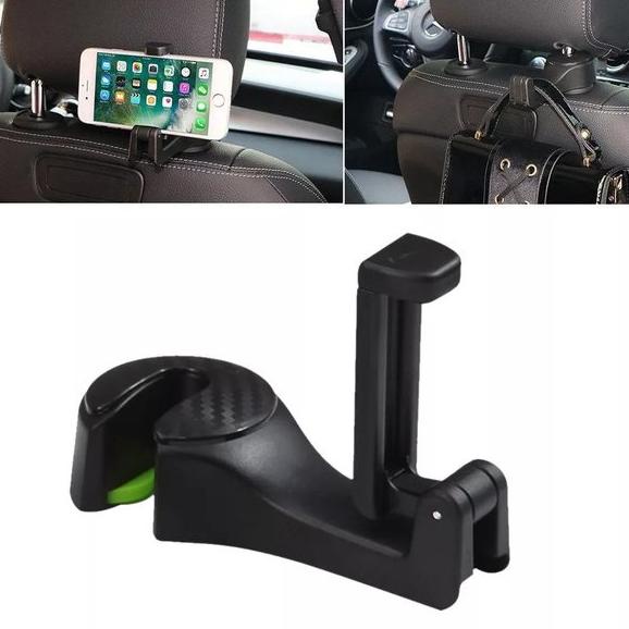 Holder Hp Jepit Jok Mobil Multifungsi Kait Gantungan Untuk Belakang Jok Mobil