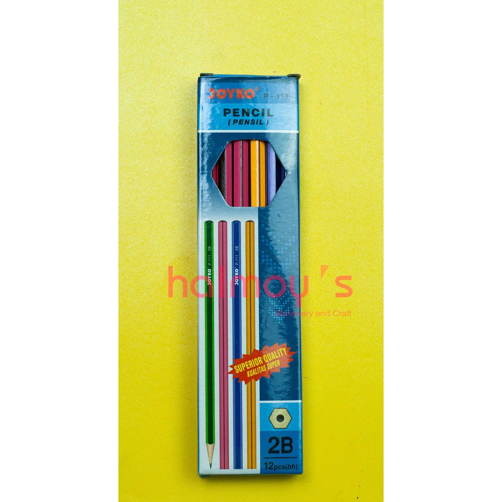 

PENSIL KAYU 2B JOYKO P - 111 ( 1 BOX = 12 PCS )