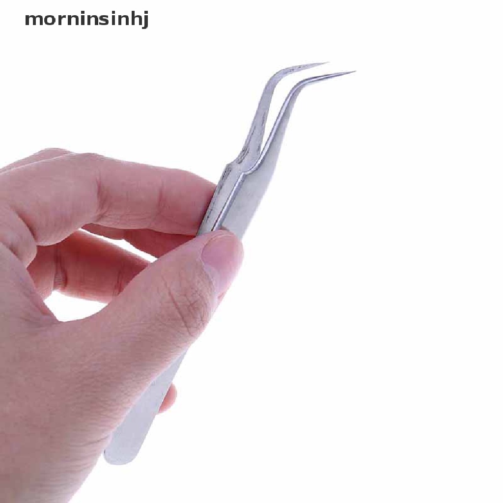 Mornin 8pcs Pinset Stainless Steel Untuk Menghilangkan Komedo Hitam / Jerawat