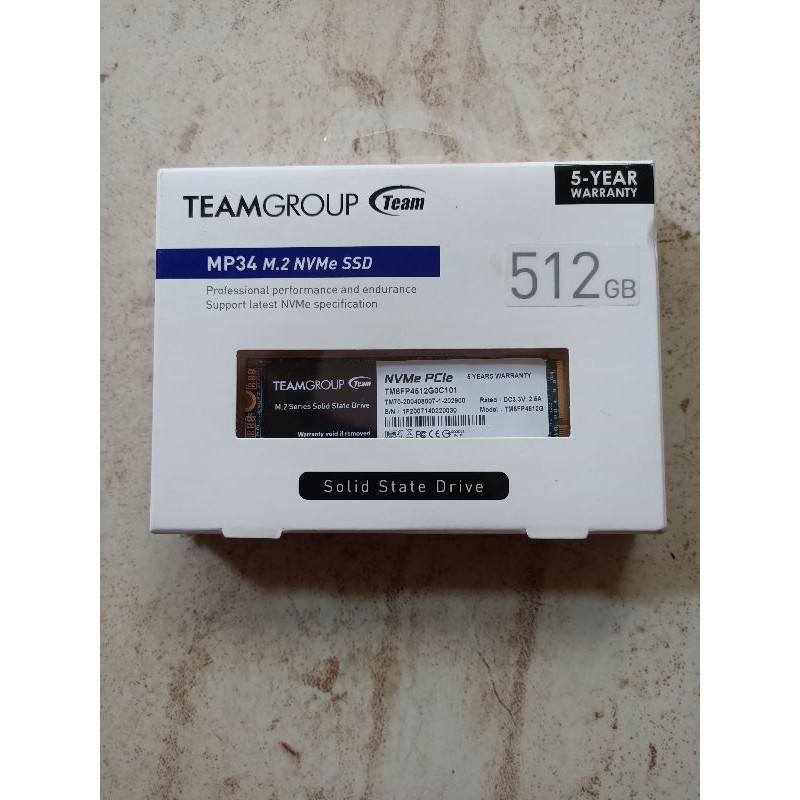SSD M2 NVME 512 GB Team MP34