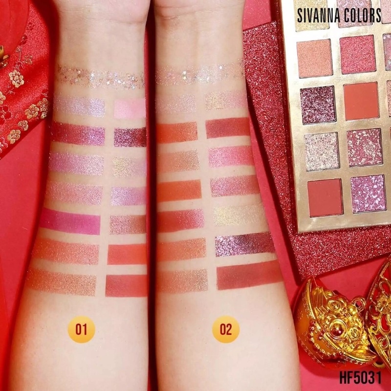 SIVANNA COLOR LUCKY PRETTY EYESHADOW PALETTE : HF5031